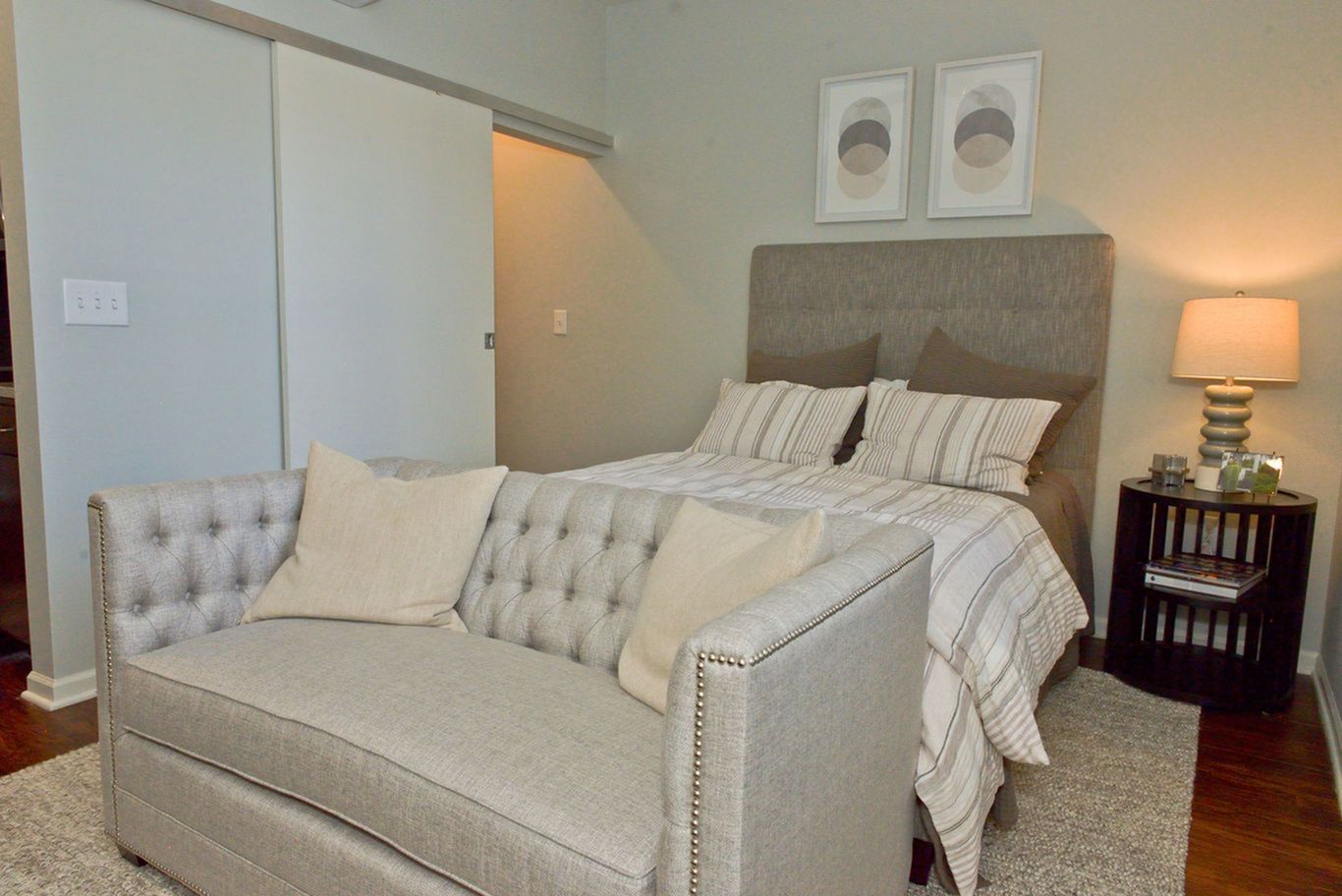 bedroom with couch